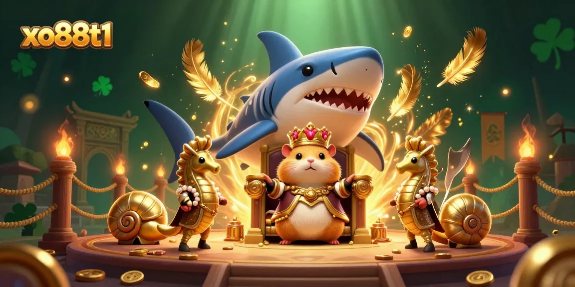 Experience exciting gameplay at xo88t1 with gold coins and thrilling characters in a vibrant casino scene.
