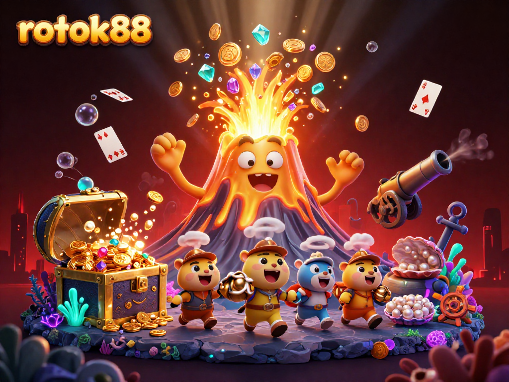 Experience the thrill of winning with rokok88's immersive 3D casino adventure, featuring vibrant visuals.
