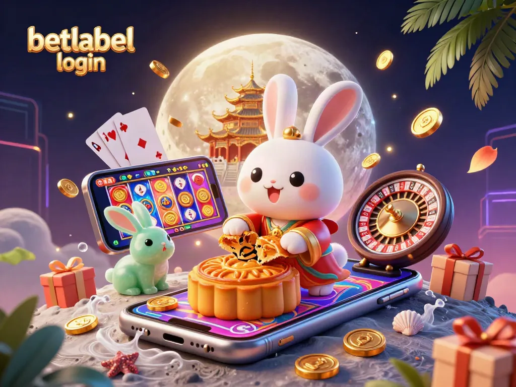 Engage in play with BetLabel login, featuring vibrant casino elements and colorful gaming scenes.