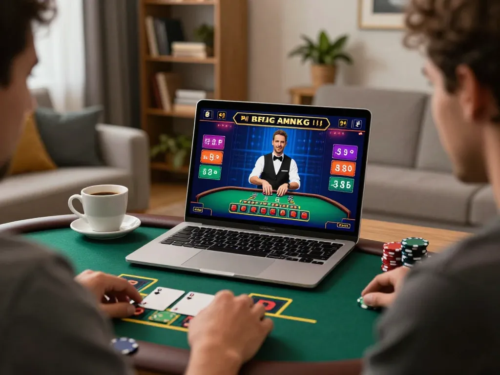 Engaging in live dealer blackjack from home at https://net88.wtf/ with interactive gameplay and a cozy atmosphere.