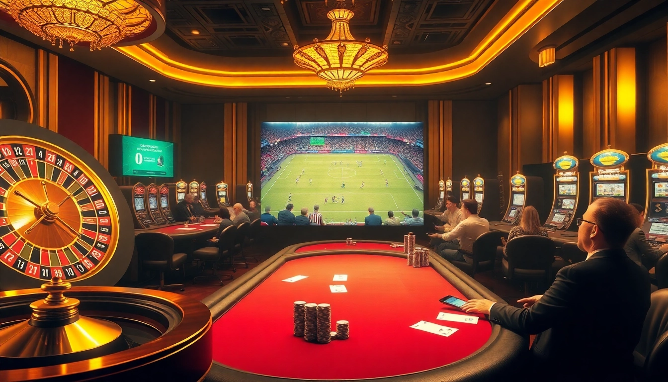 Experience the excitement of online betting on cakhiatv xem bóng đá with a luxurious casino ambiance.