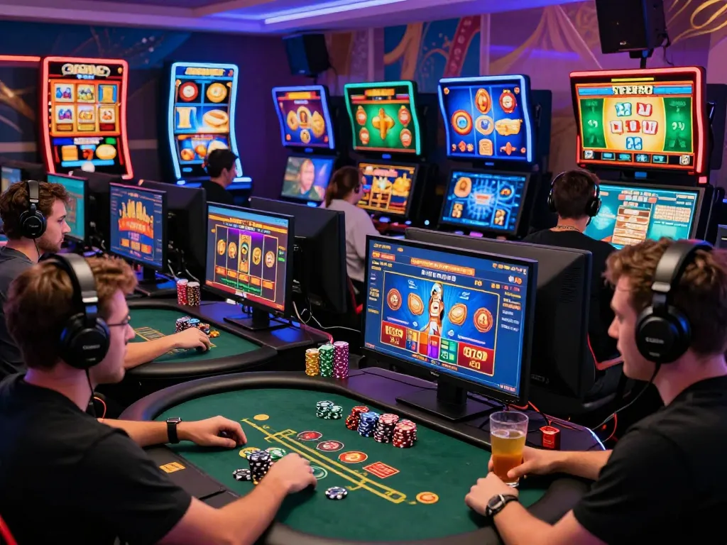 Exciting online gaming experience at https://789clubweb.com/ with players enjoying diverse table games in a vibrant digital setting.
