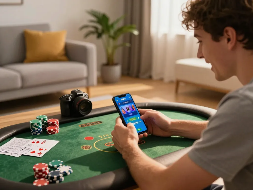 Experience excitement with okfun mobile gaming while enjoying a cozy home atmosphere.