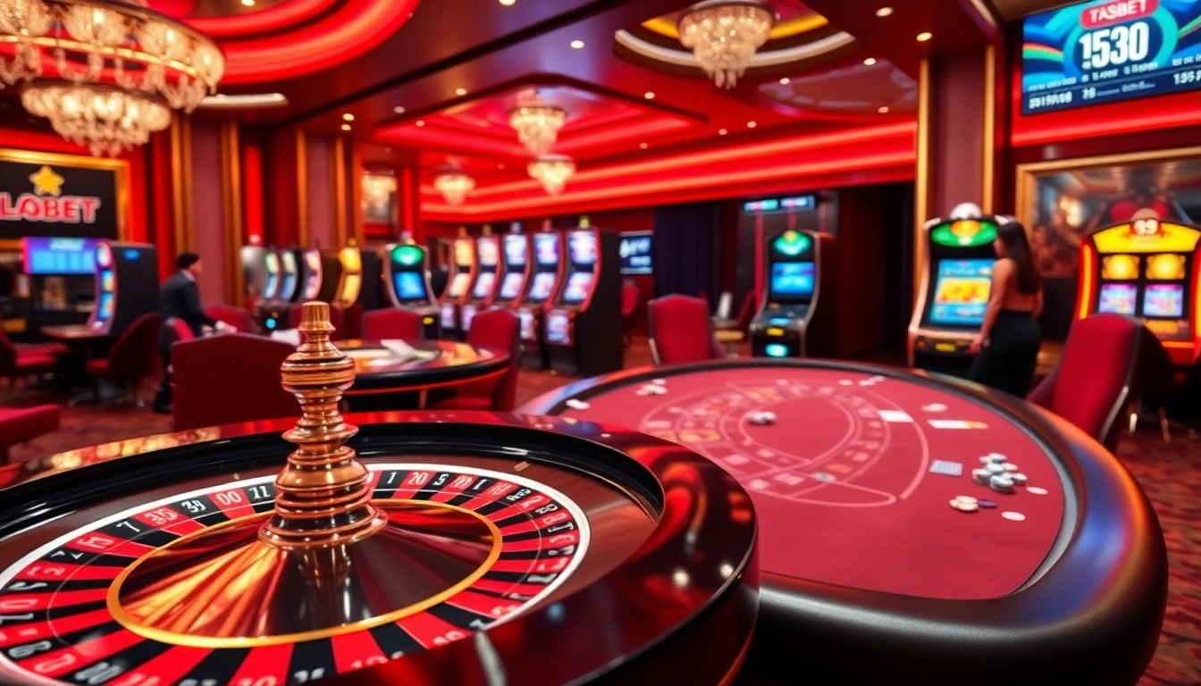 Experience the thrill of high-stakes gaming with 39BET at a luxurious casino.