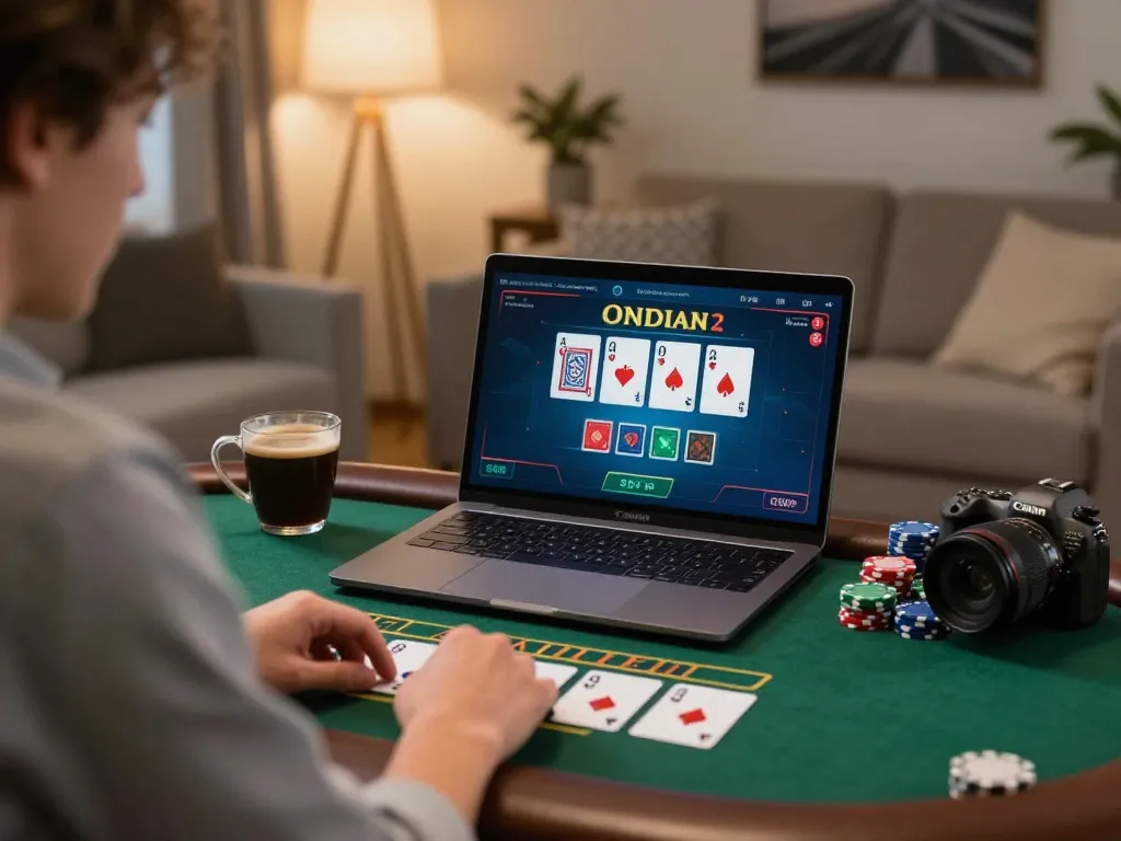 A player enjoys an online blackjack game on KUWIN, showcasing live dealer excitement and engaging gameplay.