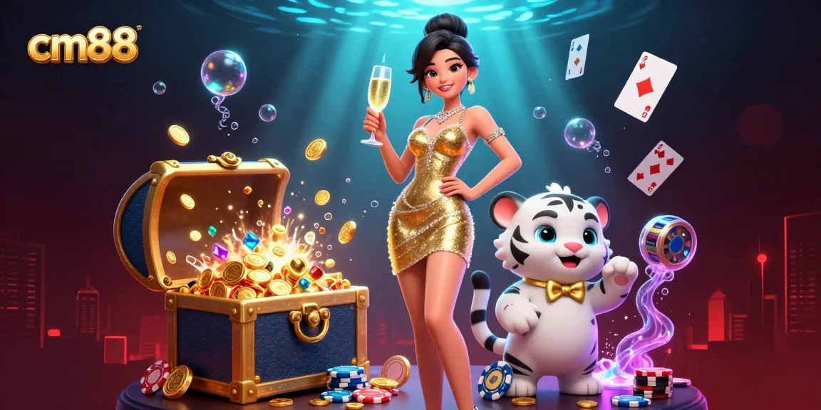 Experience thrilling gameplay with cm88’s glamorous casino scene and rich visuals.